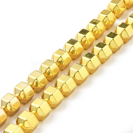 Electroplated Non-magnetic Synthetic Hematite Beads Strands G-G849-01G-1