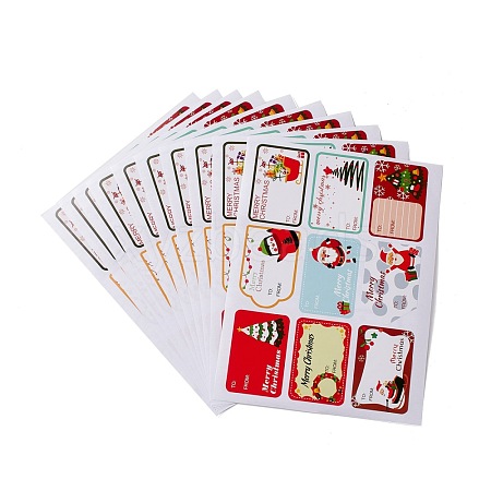 Christmas Mixed Shapes with Word Writable Stickers DIY-G061-13-1