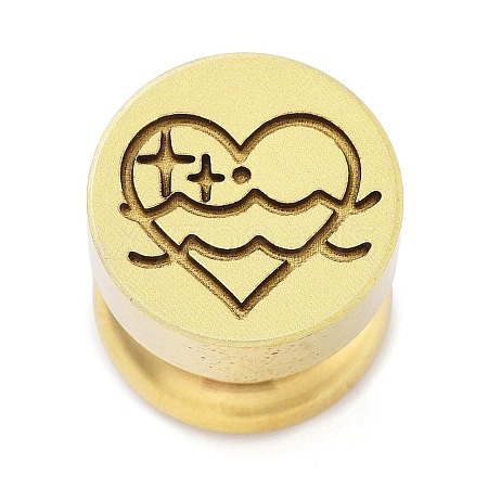Constellation Golden Tone Wax Seal Brass Stamp Heads LS-STAM-P002-02G-10-1