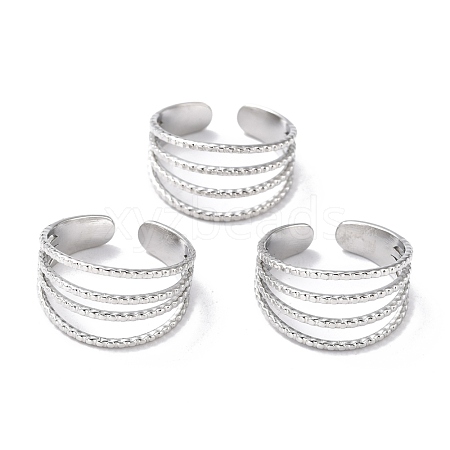 Tarnish Resistant 304 Stainless Steel Finger Rings RJEW-L102-16P-1