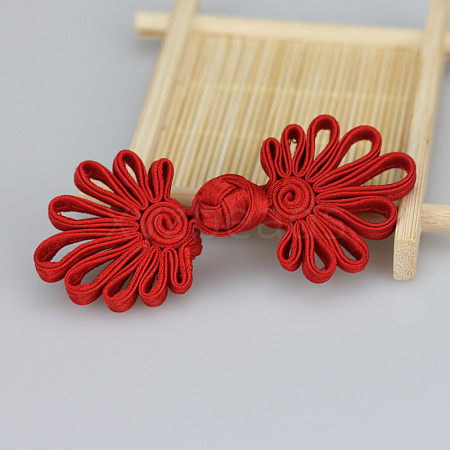 Polyester Chinese Knot Buttons FIND-H002-91B-1