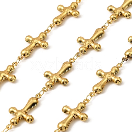 304 Stainless Steel Cross Link Chains CHS-G042-01G-02-1