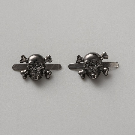Skull Alloy Decorative Brads FIND-WH0519-98B-1