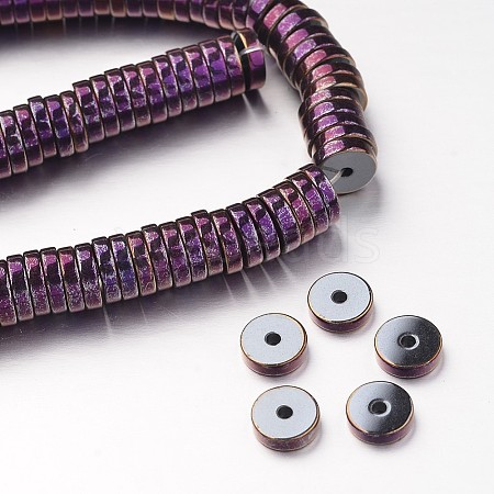 Electroplate Non-magnetic Synthetic Hematite Beads Strands G-F300-17C-04-1