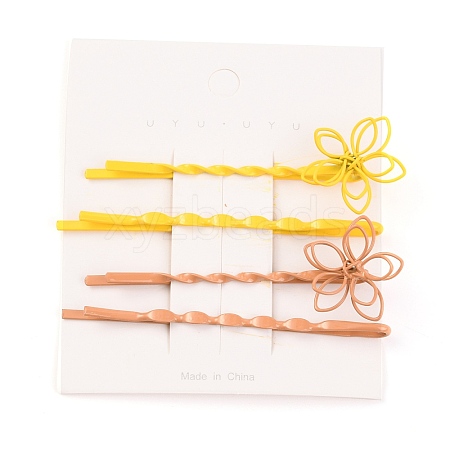 4Pcs Painted Iron Hair Bobby Pins LS-PHAR-I007-14B-1