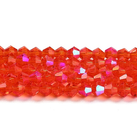 Transparent Electroplate Glass Beads Strands LS-GLAA-F029-2mm-D14-1