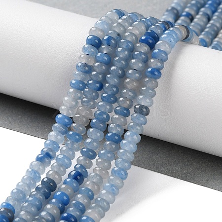 Natural Blue Aventurine(Dyed & Heated) Beads Strands G-K343-C32-01-1