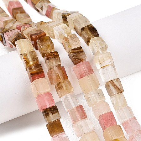 Tigerskin Glass Beads Strands G-T139-8x8-11A-1