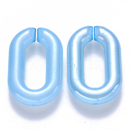 Imitation Jelly Acrylic Linking Rings OACR-S036-006A-F01-1
