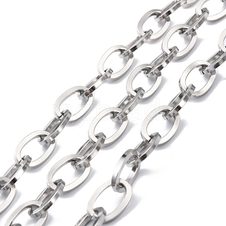 Tarnish Resistant 304 Stainless Steel Cable Chains STAS-P301-02P-1