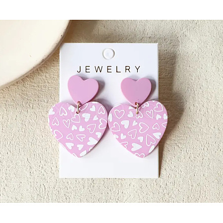 Acrylic Dangle Stud Earrings FS-WG1A271-03-1