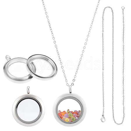 Unicraftale DIY Picture Photo Necklace Making Kit DIY-UN0005-60P-1