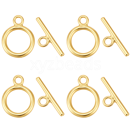 925 Sterling Silver Toggle Clasps STER-BC0004-38G-1