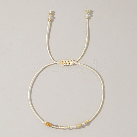 Natural stone and copper bead handmade bracelet VA8051-11-1