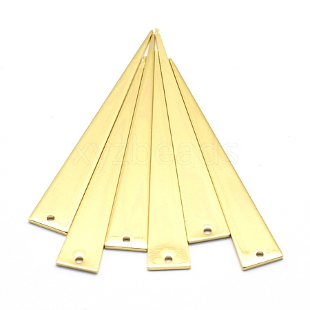 Brass Pendants KK-P155-24G-NR-1