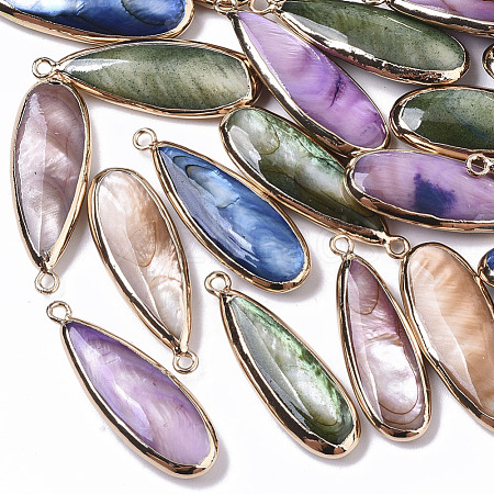 Natural Freshwater Shell Pendants X-SHEL-R047-03-1