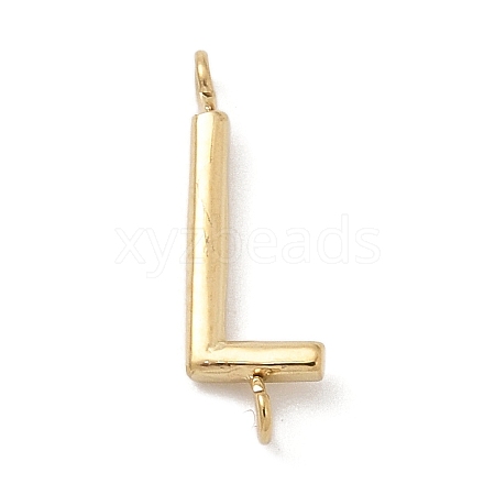 304 Stainless Steel Letter Connector Charms STAS-M108-01G-12-1