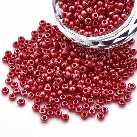 8/0 Czech Opaque Glass Seed Beads SEED-N004-003A-19-1