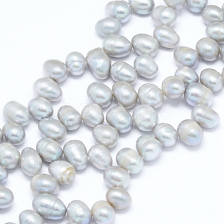 Natural Cultured Freshwater Pearl Beads Strands PEAR-G004-03C-01-1