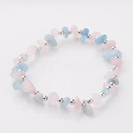 Gemstone Stretch Bracelets BJEW-JB02414-05-1