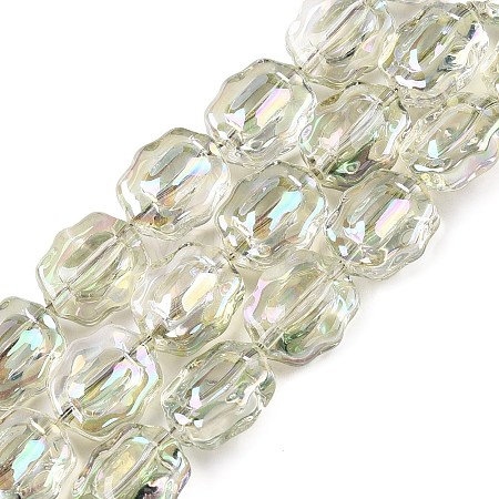 Electroplate Glass Beads Strands EGLA-T021-05D-1