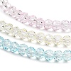 Transparent Painted Glass Beads Strands X1-DGLA-A034-T3mm-A21-4
