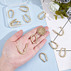 6 Pairs Alloy Hoop Earrings EJEW-UN0003-22G-2