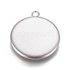 Non-Tarnish 304 Stainless Steel Pendant Cabochon Settings X-STAS-G127-13-16mm-P-2