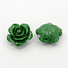 Synthetic Coral 3D Flower Rose Beads CORA-A005-14mm-M-2