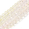 Transparent Painted Glass Beads Strands X1-DGLA-A034-T8mm-A25-2