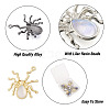 18Pcs 3 Colors Halloween Rack Plating Alloy Pendants FIND-TA0002-05-14