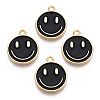 Light Gold Tone Alloy Enamel Pendants ENAM-N056-197F-3