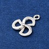 925 Sterling Silver Clover Charms STER-D301-02S-02-2