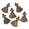 Tibetan Style Alloy Pendants TIBE-T014-32AB-1