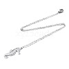 Non-Tarnish 201 Stainless Steel Pendant Necklaces NJEW-T009-JN074-1-45-2