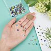 180Pcs 9 Colors Handmade Evil Eye Lampwork Beads Strands LAMP-FH0001-09-3
