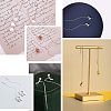 6 Pairs 3 Colors Brass Stud Earring Findings KK-UN0001-07-7