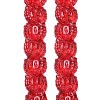 Electroplate Baking Paint Transparent Glass Beads Strands GL-CBA17FF-02D-2