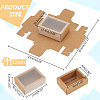 Foldable Paper Drawer Boxes with Clear Plastic Cover CON-WH0095-68B-05-2