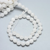 Natural White Jade Beads Strands G-R346-6mm-08-01-2