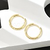 Brass Huggie Hoop Earrings X-KK-D160-55G-3