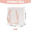 30Pcs Paper Gift Tote Bags with Pink Ribbon ABAG-GL0001-12-2