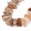 Natural Sunstone Chip Beaded Necklaces NJEW-P312-02P-2