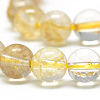 Natural Rutilated Quartz Beads Strands G-S263-8mm-01-3