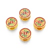 Alloy Enamel Beads PALLOY-P285-10MG-01-3