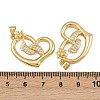 Brass Micro Pave Cubic Zirconia Pendants ZIRC-I367-12G-09-3