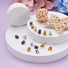 Yilisi 120Pcs 6 Colors Zinc Alloy Bead Cap FIND-YS0001-09-4