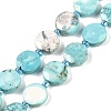 Dyed Natural Howlite Beads Strands G-C116-A63-01-2