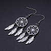 Tarnish Resistant 201 Stainless Steel Chandelier Earrings STAS-S105-JN358-1-2