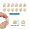 Craftdady 120Pcs 12 Styles Unfinished Natural Wood European Beads WOOD-CD0001-09-18